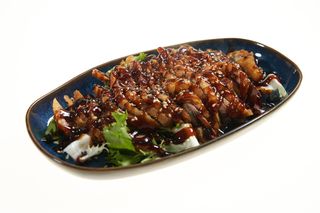 Pato Asado Con Salsa Teriyaki