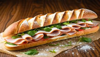 Panino fesa di tacchino e mozzarella
