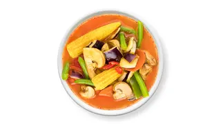Red curry z krewetkami