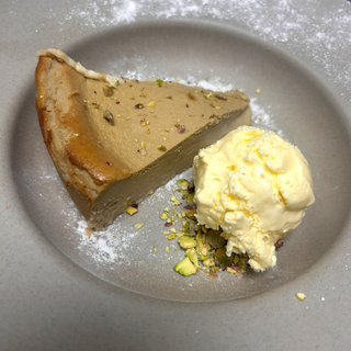 Tarta de queso y pistacho 