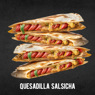 Quesadilla Salsicha Grelhada
