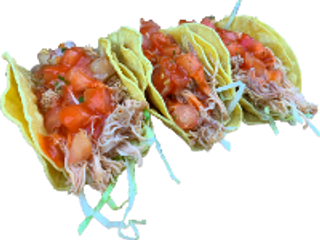 3 TACOS Tinga (Pollo)