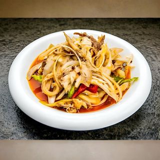 7 Ашты тауық еті салат Острый куриный салат 椒麻鸡