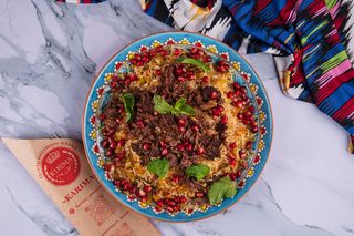 Плов с гранатом и мятой