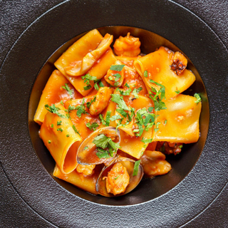 Paccheri cu Fructe de Mare