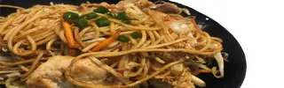 Спагети с три вида месо (700г)