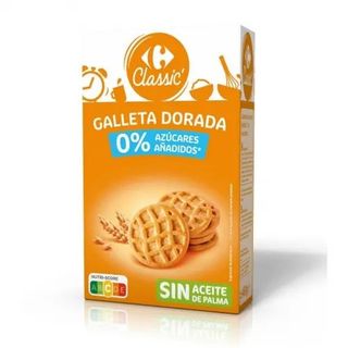 Galleta Dorada sin Azúcares Añadidos Carrefour 460 Gr.