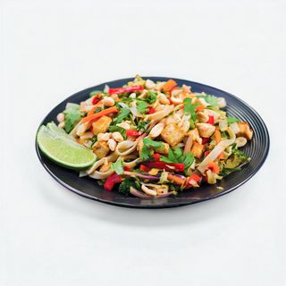 Pad Thai Pollo y Gambas