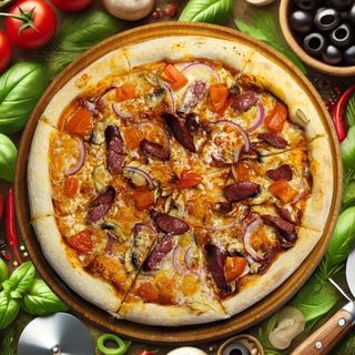 Піца з ковбасками стандарт (440г)