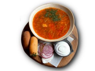 Борщ з телятиною (440g)