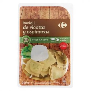 Ravioli De Ricotta Y Espinacas Al Huevo Carrefour 250 Gr.