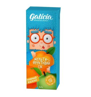Сік Galicia мультифпуктовий 0.2 л