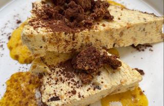 Sbrisolona con zabaione