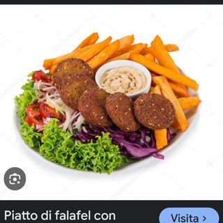 Menu piatto falafel