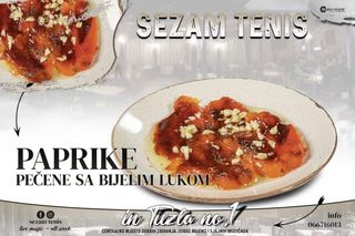 Pečene paprike sa bijelim lukom