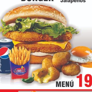Menú 19. MASHA BIG BITE BURGER