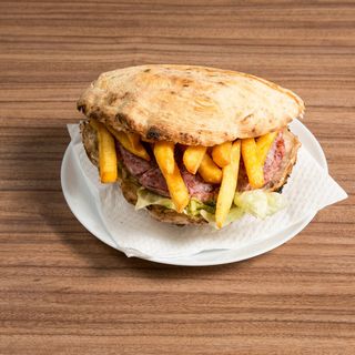 Panino con hamburger