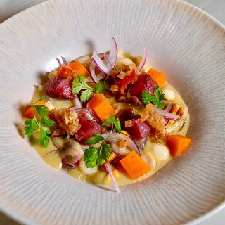 Ceviche Nikkei de atún rojo