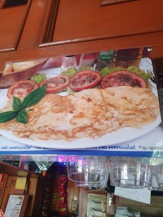 Tortilla Francesa Con Jamón Y Queso