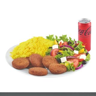 Talerz Falafel Rice Coca Cola 0,33l