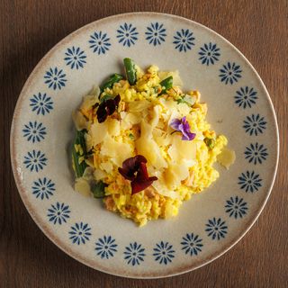 Rižoto sa lososom u čaju od šafrana