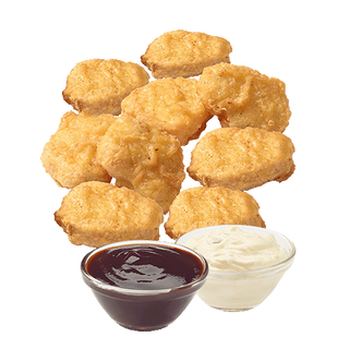 Пилешки хапки 9 броя + 2 соса