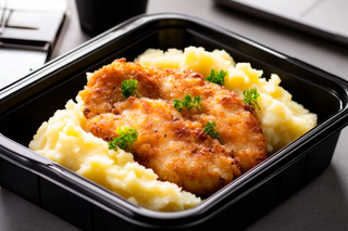 Pileća šnicla sa pire krompirom