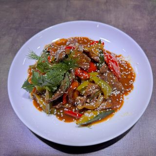 Мясо по-Тайски с рисом