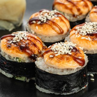 Запеченный ролл с курицей 8 шт.