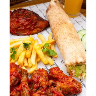 Chicken Shawarma Double Sausage