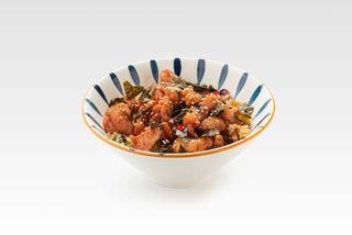 Рис с овощами и курицей в глазури 