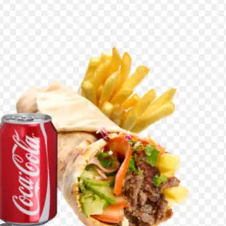 Menu piadina kebab patatine e bibita