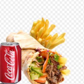 Menu piadina kebab patatine e bibita