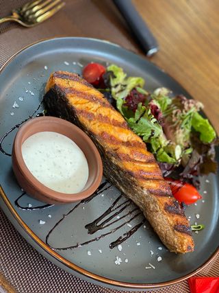 Стейк из семги 