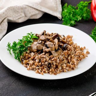 Гречка с грибами  