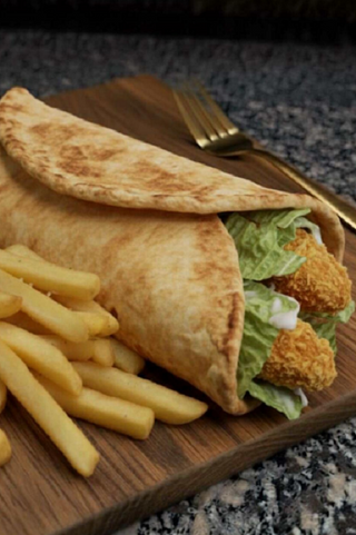 Crispy wrap cu cartofi prăjiți