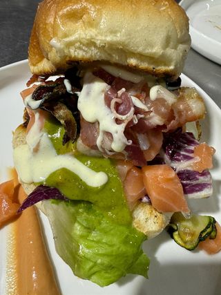 Panino - tartare di salmone