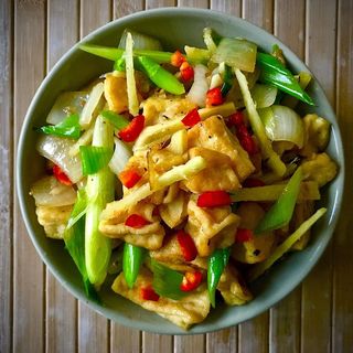 Beancurd & Springs Onion