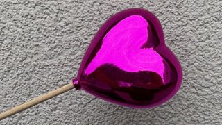 Amarantowe Serce na Piku - 1 szt.