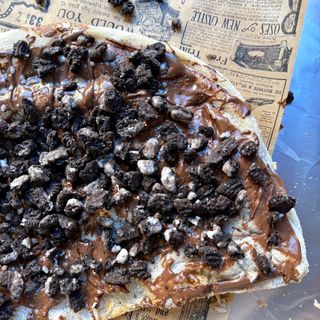 Focaccia Nutella y Oreo
