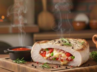 Пълнено пилешко филе