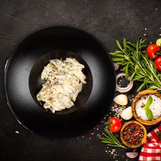 Pasta Piletina gljive + Sok Borovnica