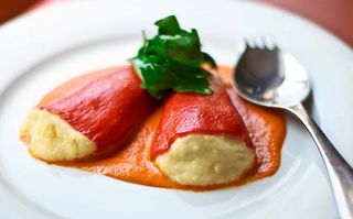 Pimientos Rellenos de Bacalao