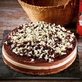 Porción Tarta Queso Tres Chocolates
