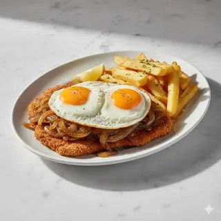 Milanesa A Caballo
