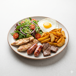 Plato Mixto Con Ensalada