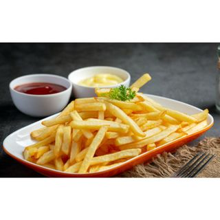 Samosa, Fries and Soda