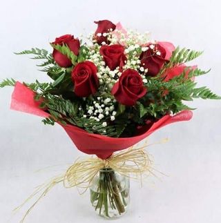 Ramo De 6 Rosas Rojas
