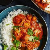 POLLO AL CURRY + ARROZ BLANCO