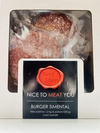 Beef Burger 1,2kg (6komx200g)